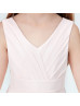 Blush Pink Pleated Chiffon Stunning Junior Bridesmaid Dress